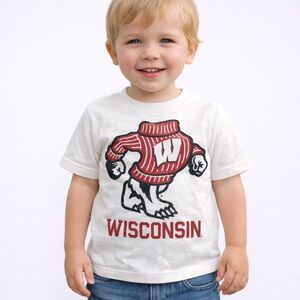 Wisconsin Kids White T-Shirt